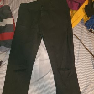 Black ripped jeans